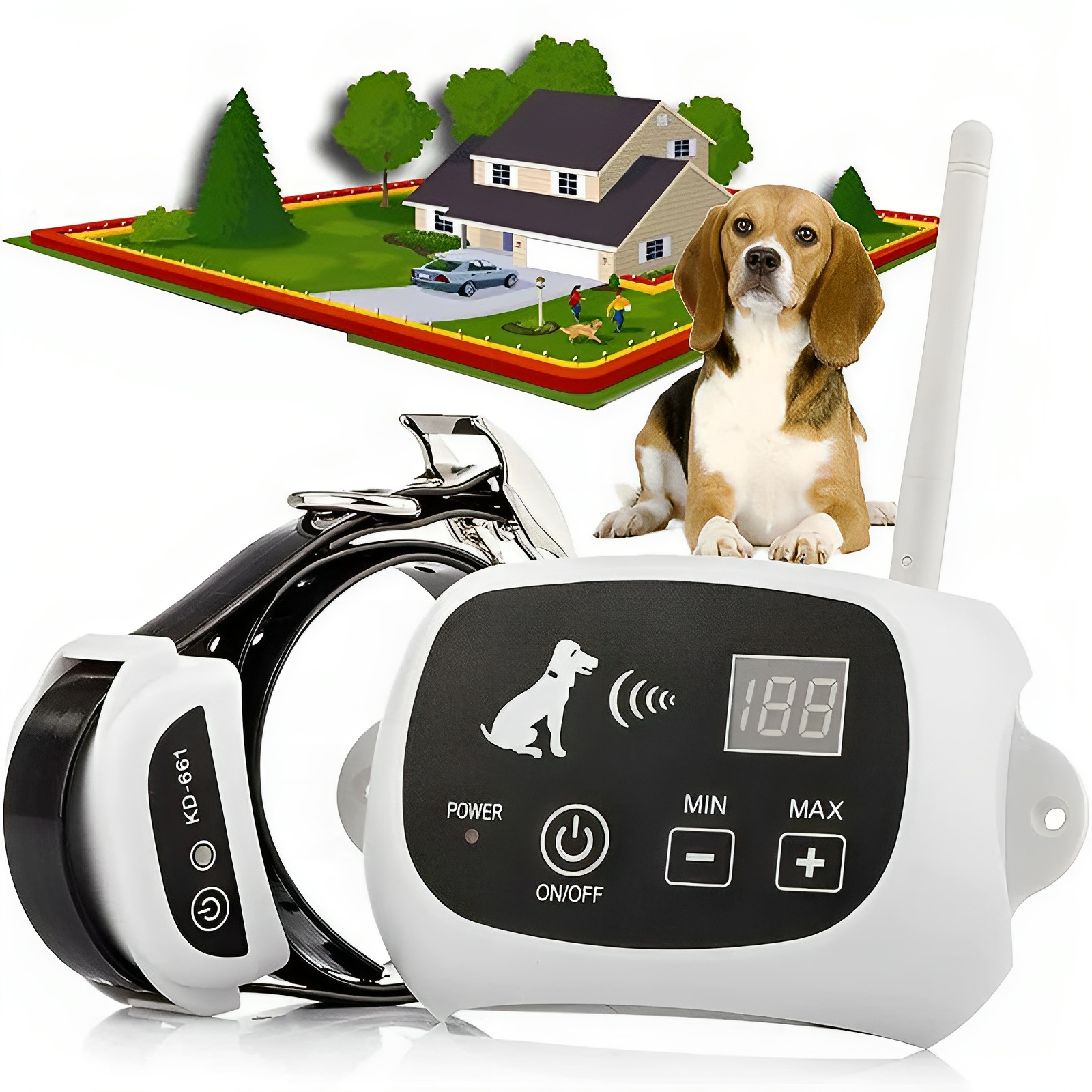 Wireless Invisible Underground Electric Dog Training Set By The Guru Mall