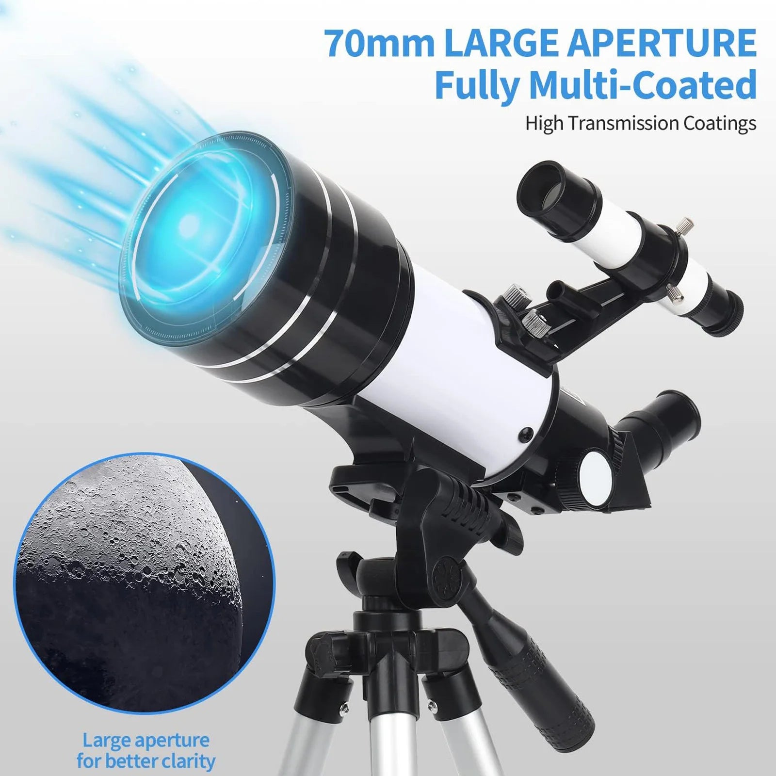 Best Astronomical Space Telescope for Kids and Beginners HD Night Vision With Tripod