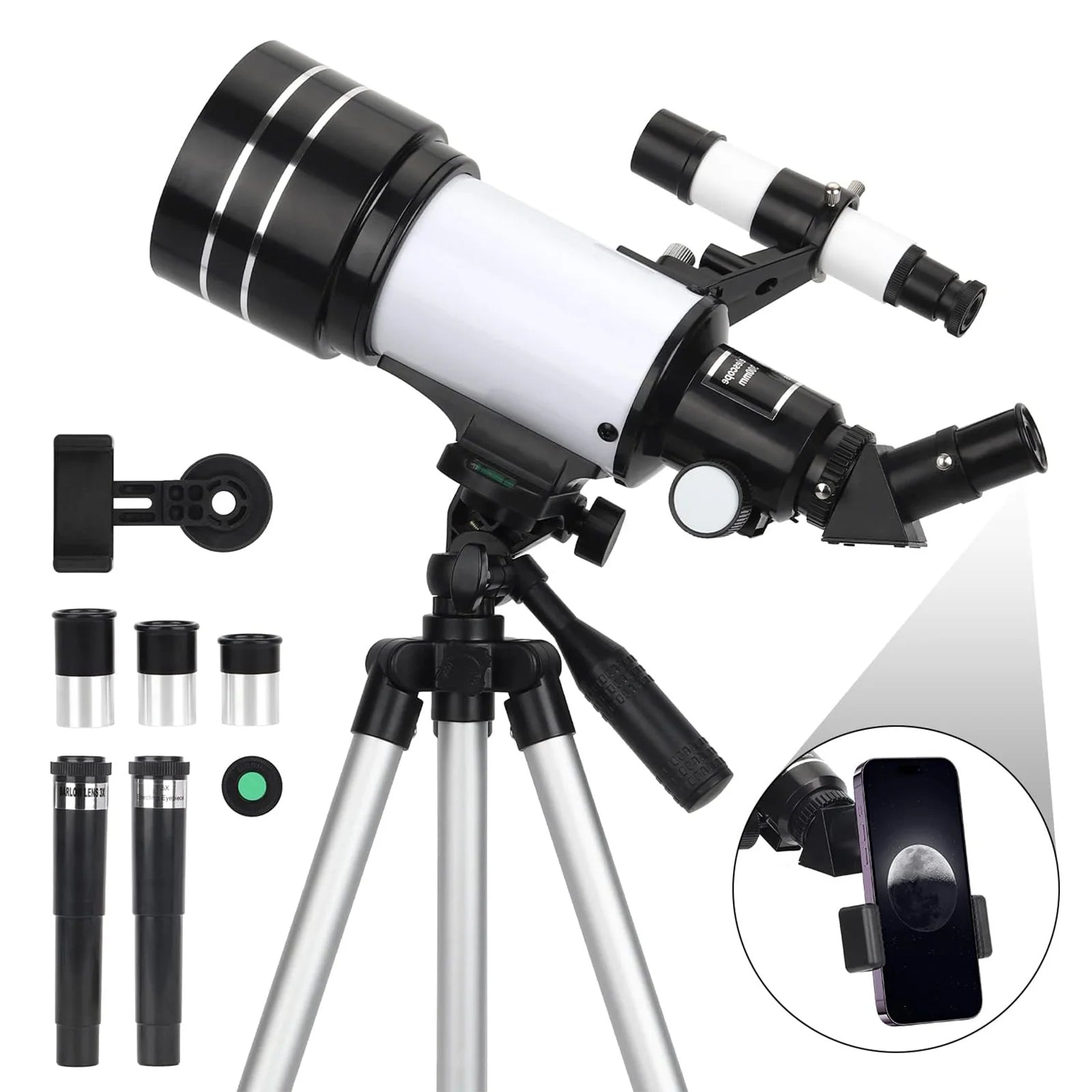Best Astronomical Space Telescope for Kids and Beginners HD Night Vision With Tripod